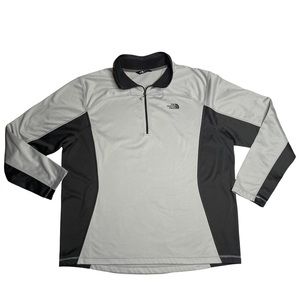 The North Face Men's XXL Lightweight 1/4 Zip Gray Pullover Sweatshirt